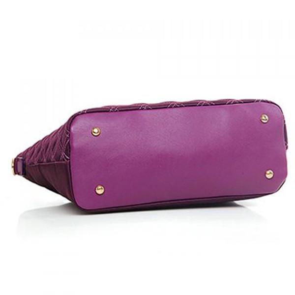 Clearance Women's Leather and Ruched Design Bag Set