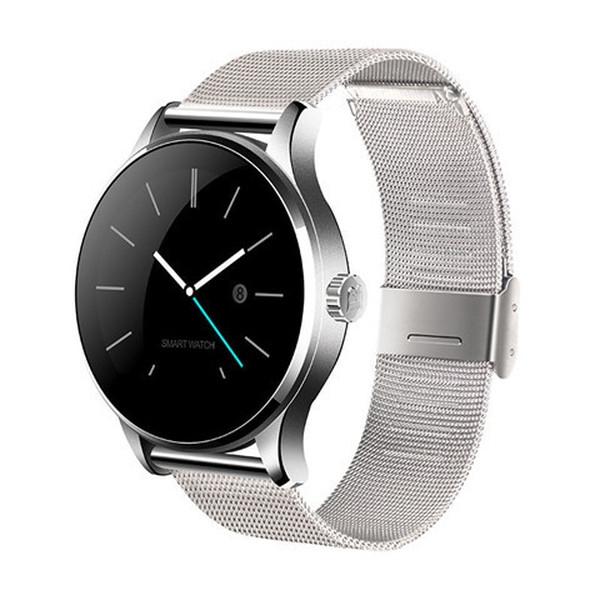 Smart Watch For iOS and Android with Heart Rate Monitor and Bluetooth - Metal