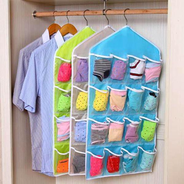 Clearance Foldable Wardrobe Hanging Bags Socks Clothes Storage Bag