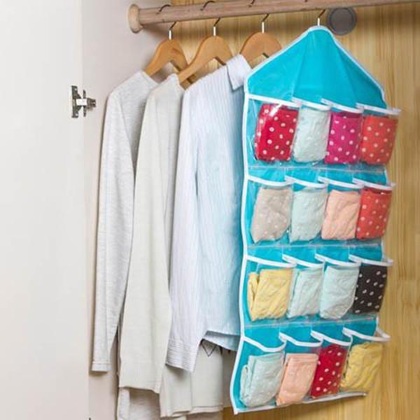Clearance Foldable Wardrobe Hanging Bags Socks Clothes Storage Bag