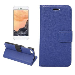 Litchi Pattern Leather Flip Phone Case For iPhone
