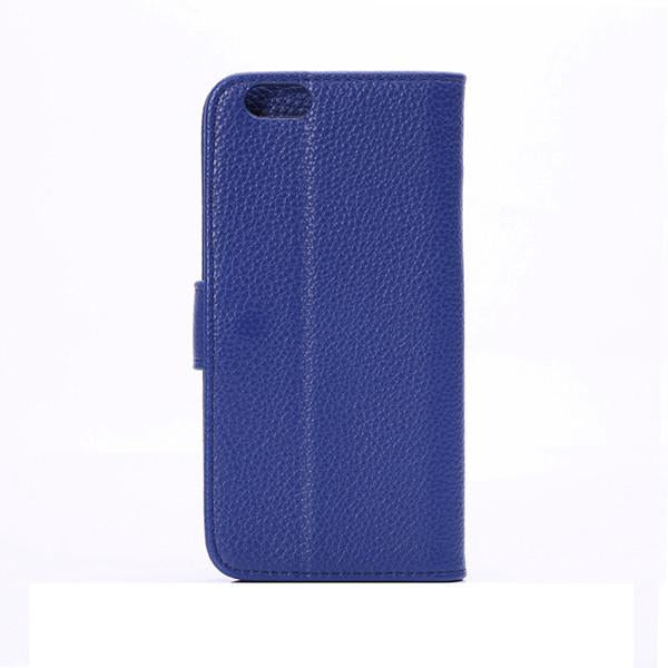 Litchi Pattern Leather Flip Phone Case For iPhone