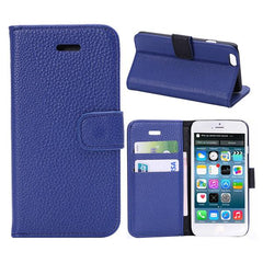 Litchi Pattern Leather Flip Phone Case For iPhone