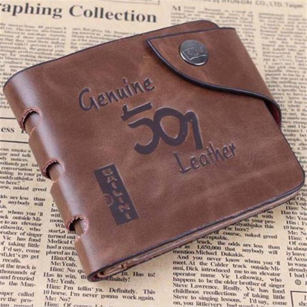 Clearance 501 Leather folding Men Wallet