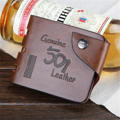 Clearance 501 Leather folding Men Wallet