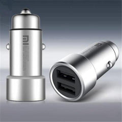 Clearance Fast Charging Car Charger Metal Style - SILVER