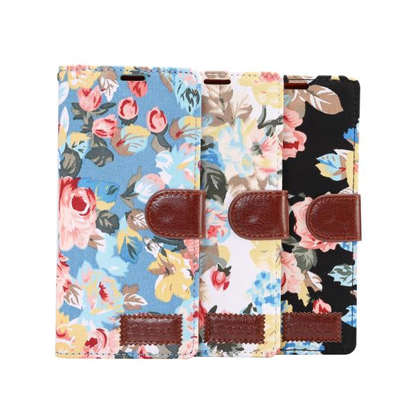 Flower Cloth Leather Case With Stand For Samsung Note 8