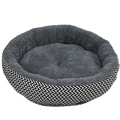 Clearance Fashion Round Soft Striped Pet Cat And Dog Bed