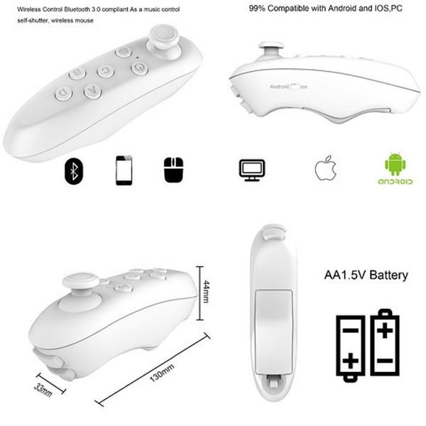Clearance VR Case 3.0 Version For 4.5 - 6.0 inch Smartphone+Bluetooth Controller
