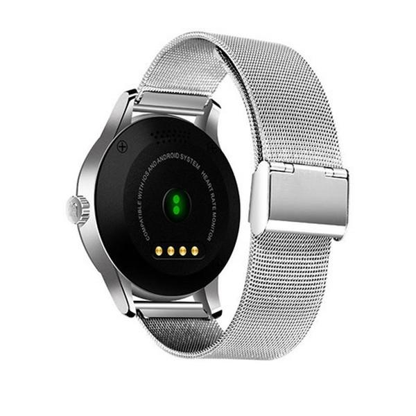 Smart Watch For iOS and Android with Heart Rate Monitor and Bluetooth - Metal