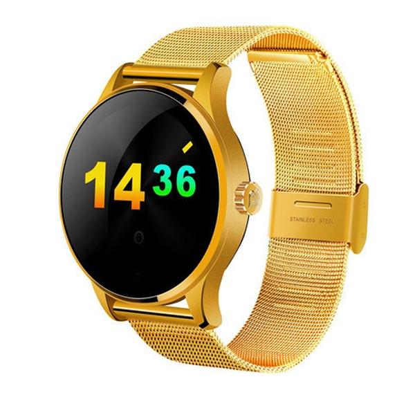 Smart Watch For iOS and Android with Heart Rate Monitor and Bluetooth - Metal