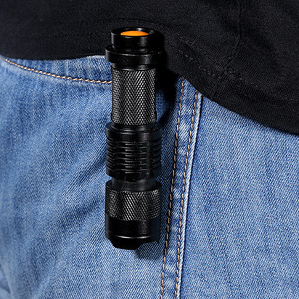 Waterproof Adjustable Focus Tactical LED Flashlight
