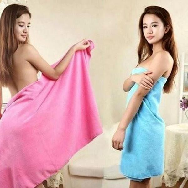 Clearance Large Absorbent Microfiber Bath Towels (2 Pack)