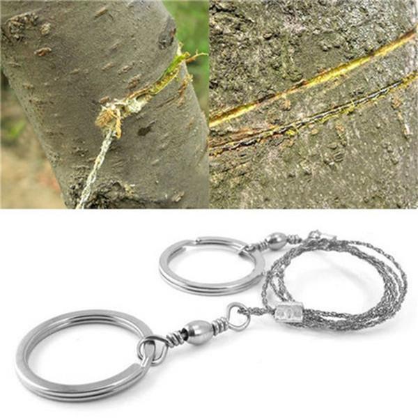 Silver Steel Wire Saw Emergency Outdoor Survival Tool