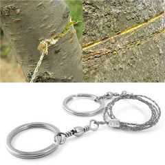 Silver Steel Wire Saw Emergency Outdoor Survival Tool